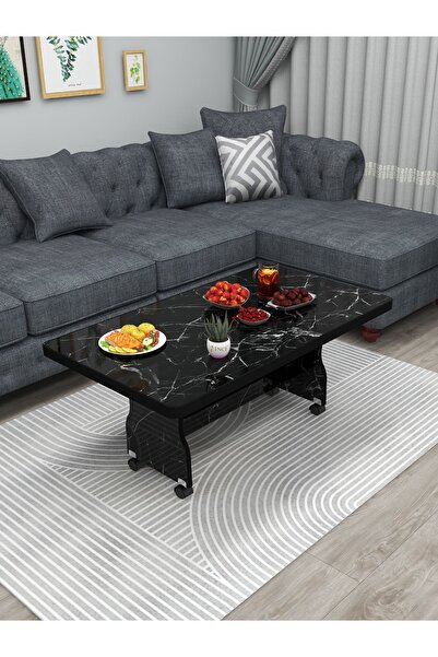 İnci Tekerlekli Orta Sehpa-orta Sehpa-çalışma Masası-balkon Sehpası Mdf