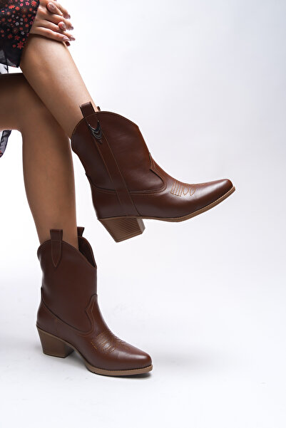 Riccon Nioverra Western Women's Boots - 0012722   Tan Skin