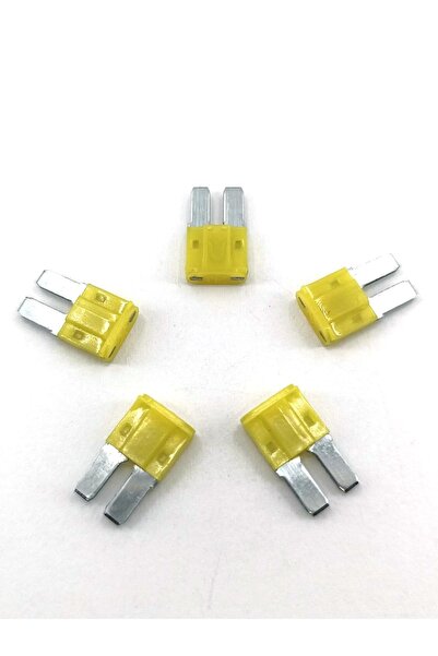 Genel Markalar 5 Adet 20a Mikro 2 Ayaklı Sarı Bıçak Sigorta 20 Amper Micro   ...