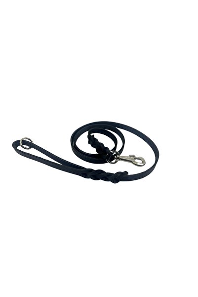 Rebel Dog Premium Hakiki Deri Örgü Köpek Gezdirme Kayışı,köpek Tasması,gezdirme Yağlı Deri, 150x1.4cm