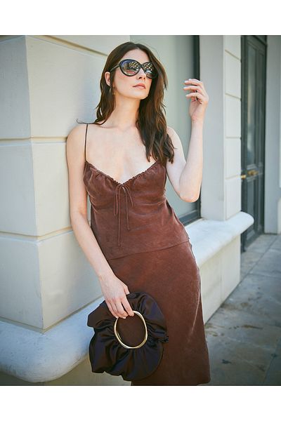 Towdoo Sunflower Rope Strap Blouse