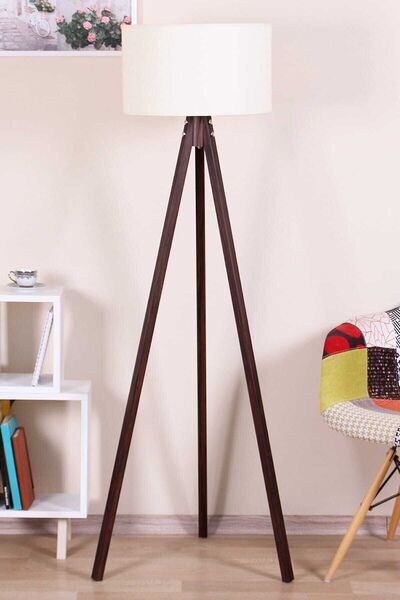 Genel Markalar Mdf Lambader - Krem/kahve