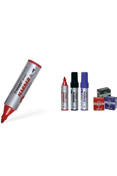 Mikro Permanent Jumbo 7 MM Black Marker - Box of 10 MR-6007