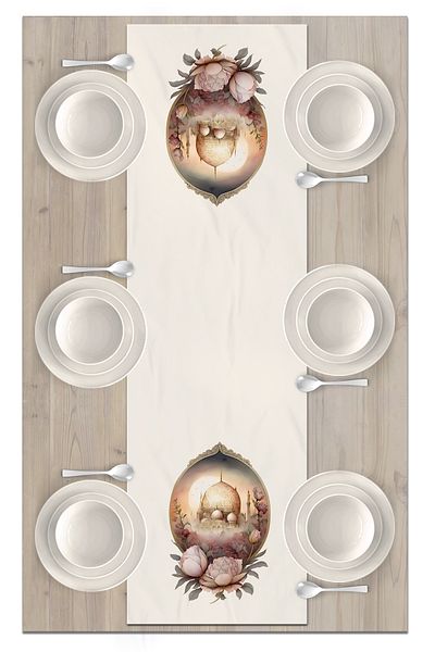 Bertille Home Ramadan Series 140x40 Cm Digital Printed Runner (Ramadan)