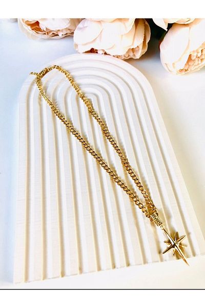 Butik Steel Star Necklace Vip Series with Stone