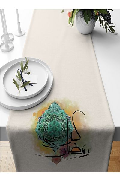 Bertille Home Ramadan Series 140x40 Cm Digital Printed Runner (Ramadan)