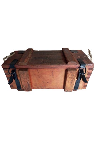 maker ticaret Koleksiyonluk Dekoratif Sandık 1938 Yılına Ait 68 X 32 X 30 Cm