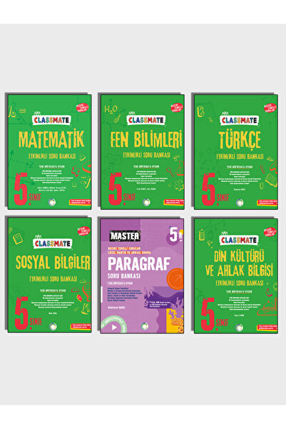 Okyanus Yayınları 2025 5. Sınıf Classmate&master Etkinlikli Soru Bankası 6'lı...