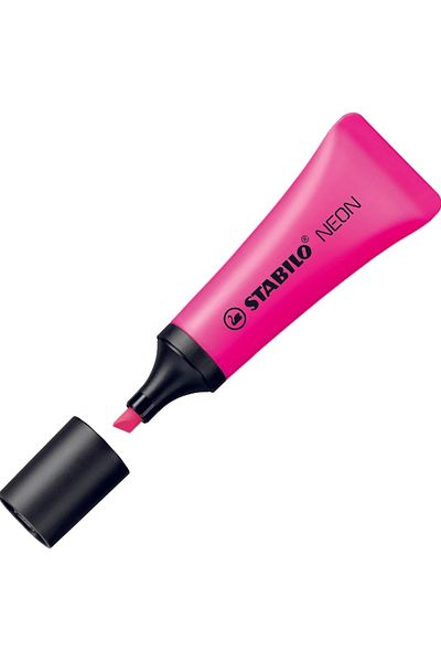 Stabilo Neon Lilac Highlighter - 72/58 Model, 10 Pieces