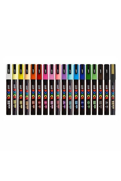 Uni Posca Pc-3M Painting Marker Set of 18