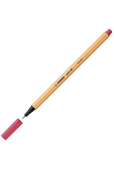 Stabilo Felt Tip Thin Pen Strawberry Red (PACK OF 10) 88/49