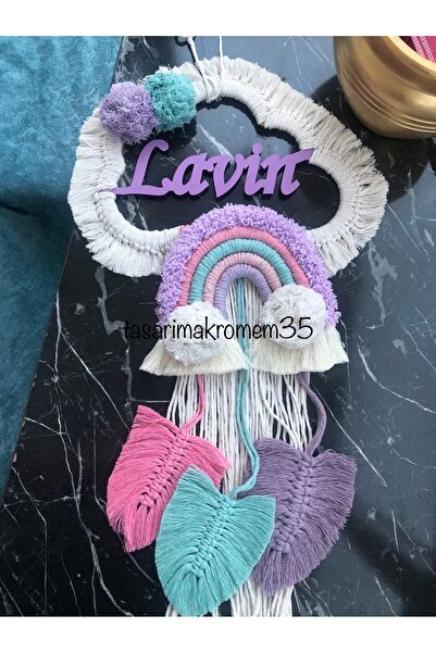 tasarimakromem35 makrome isimli bulut kapı süsü