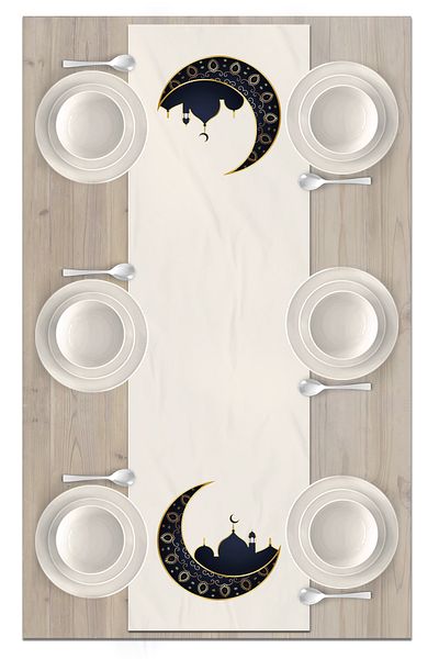 Bertille Home Ramadan Series 140x40 Cm Digital Printed Runner (Ramadan)