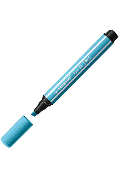 Stabilo Blue Felt Tip Pen - 68 Max Nib, 768/57-5-Pkt