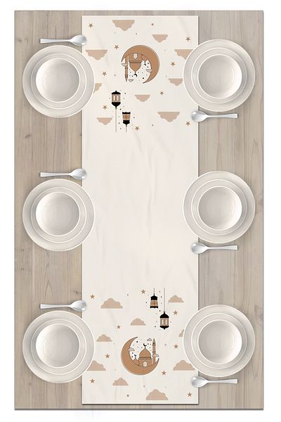 Bertille Home Ramadan Series 140x40 Cm Digital Printed Runner (Ramadan)
