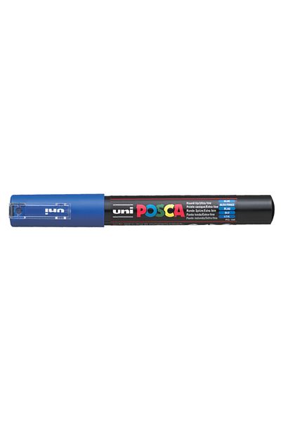 UNİ-BALL Uni-Ball 0.7 MM Blue Marker Painting Posca - Water-based Poster (6 Pcs)