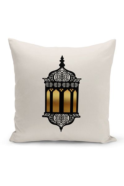 Bertille Home Ramadan Series Double Sided Digital Printed Throw Pillow Case (Ramadan Cushion Cover)