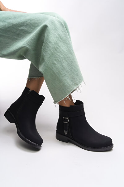 Riccon Branlihn Kadın Toka Detaylı Bot 0012492 Mat Siyah
