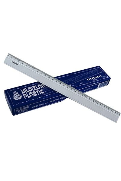 YILDIZLAR HOME Stars Standard Ruler Plastic 30 Cm 5--24 Pieces