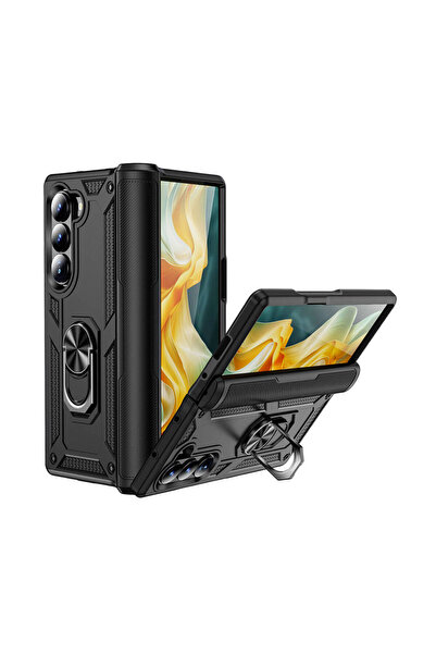 Rivor Samsung Galaxy Z Fold 6 Uyumlu Kılıf Kamerae Korumalı Military Armour Y...