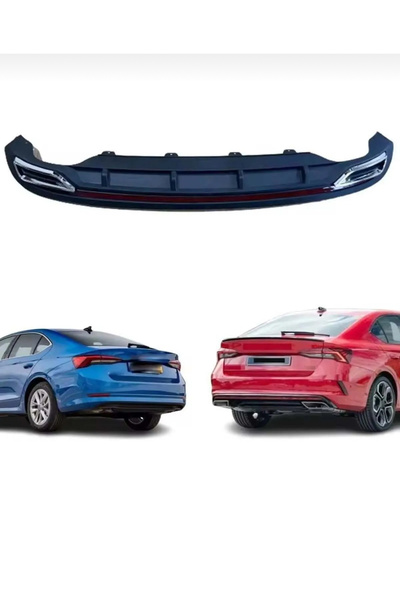 Harphour Skoda Octavia 2020+ Arka Tampon Difüzör Amg Model İthal A+ Kalite Di...