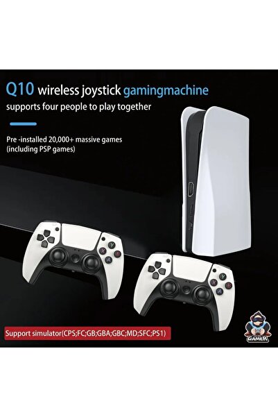 Voground Q10 PlyStation 128 GB GTA Pes Fifa SEGA PSP Retro Atari 26776 Oyunlu 3D 4K HD 2.4G Game Box