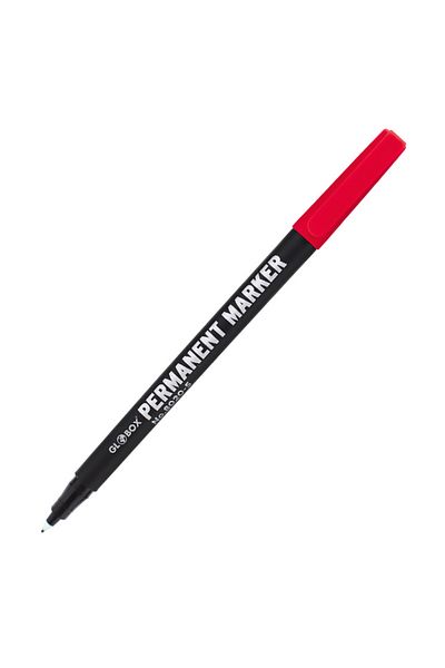 Globox Acetate Pen Permanent S Series Red (12 PCS)