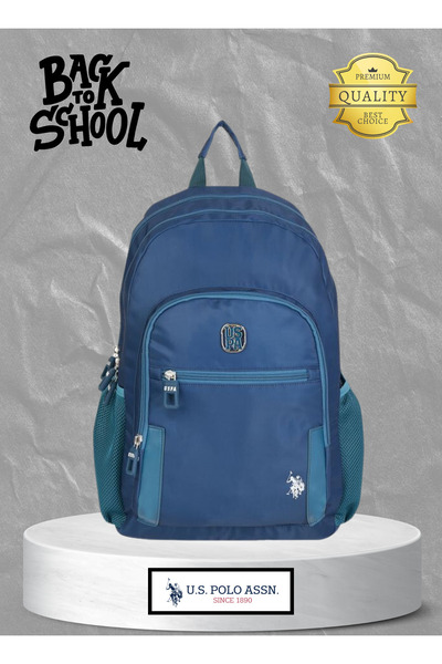 U.S. Polo Assn. School Premium Backpack - Solena Blue
