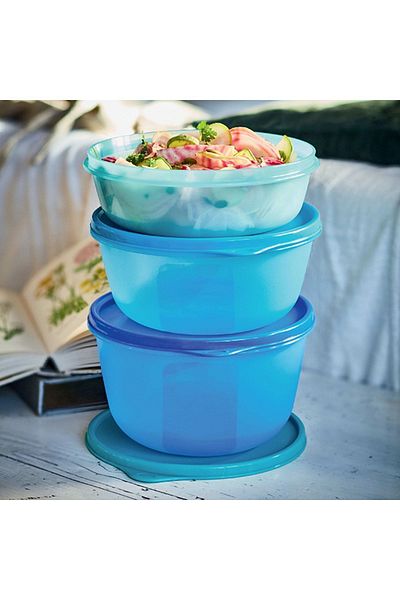 Tupperware Fridge Storage Container Set of 3 - 1 Lt, 1.5 Lt, 2 Lt