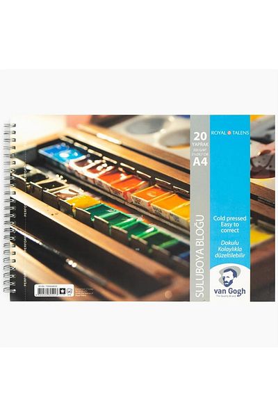 Van Gogh Hârtie pentru acuarelă în spirală A4 - 20 Yp, 300 gr T300a44020