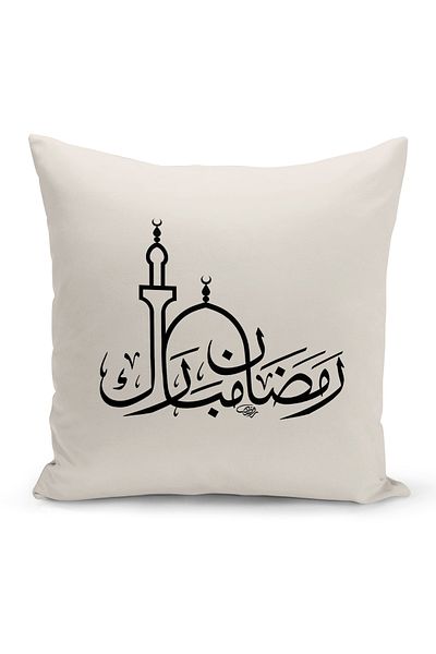 Bertille Home Ramadan Series Double Sided Digital Printed Throw Pillow Case (Ramadan Cushion Cover)