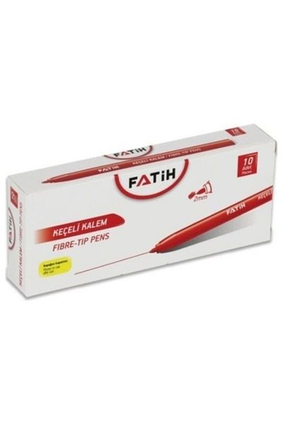 Fatih Red Office Type Paint Pen - Felted, 34040--10 Lu