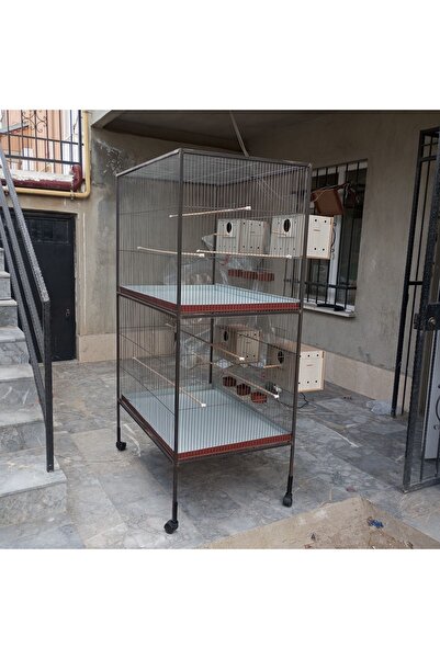 Dogus Kuş Evi Büyük Boy Salma Kafes 2 katlı