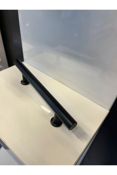 Taşkın Aksesuar Sur Metal Handle 128mm Matte Black Cabinet Door Modern Drawer Tv Unit Furniture Bedside Table Dresser