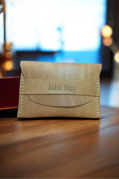 Bayramoğlu Leather Wallet Card Holder - Real