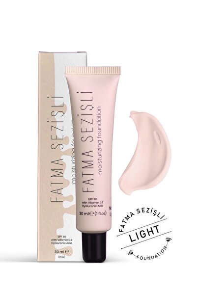 Fatma SEZİŞLİ Fondöten - Light | Spf 30 | | Hyaluronik Asit & Vitamin E, Nemlendirici Etkili- 30 ml