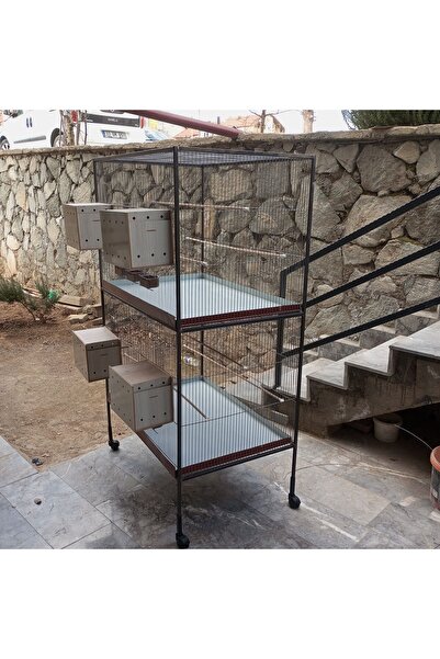 Dogus Kuş Evi Büyük Boy Salma Kafes 2 katlı