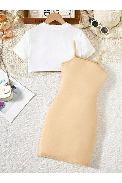 Keywest Φόρεμα για κορίτσια Yes Printed Crop T-shirt