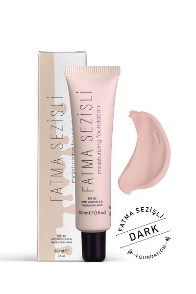Fatma SEZİŞLİ Fatma Sectioned Dark Foundation - Spf 30 |   Hyaluronic Acid and Vitamin E Moisturizing Effect 30 ml