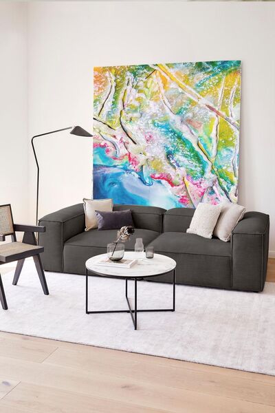 LOVİSSE HOME Flora 2 Modül / Keten Kumaş Modüler Antasit Kanepe, Koltuk Köşe,...