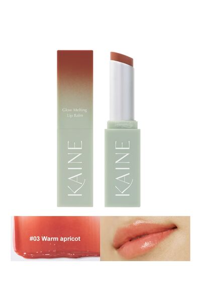 Kaine Glow Melting Lip Balm #warmaprıcot (KORENDY) Parlaklık Verici Skualenli...