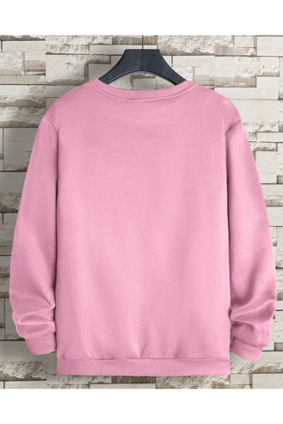 CAMİNHO DA LUA Hanorac unisex, fără imprimeu, supradimensionat, colorat, cu gât rotund