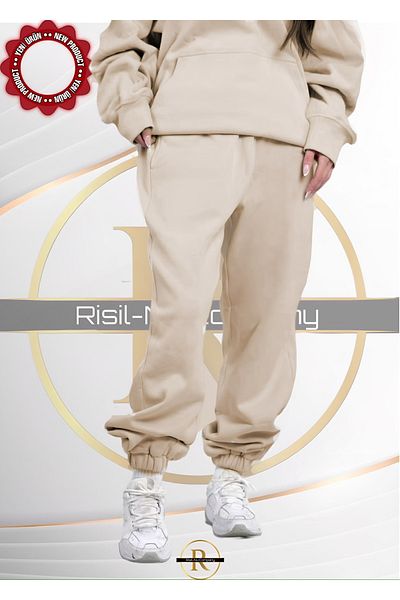 Risil-Nu Company Σετ φόρμας Unisex από χοντρό βαμβάκι - 3 κλωστές Relaxed Cut