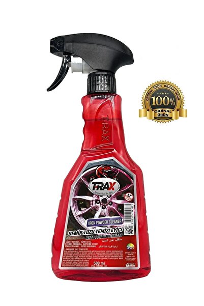 baxxe Trax Demir Tozu Temizleyici Yüksek Kaliteli Jant Ve Kaporta Temizleyici Sprey 500 ml Fırça Hediyeli