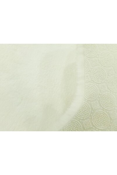 Balat Halı Kalın Beyaz Peluş Yumuşak Post Halı