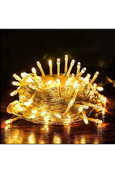 rkm store 10 Metre Gün Işığı 100 Ledli Fişli 8 Fonksiyonlu Yılbaşı Ağacı Işığı Organizasyon Led Işık