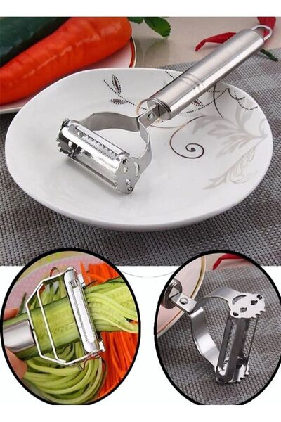 KDR Pratik Paslanmaz Çelik Meyve Ve Sebze Soyuçu Ve Kesiçi