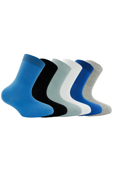 Buluş Organic Комплект от 6 ученически чорапи - за момичета - за деца - комплект от био еко продукти