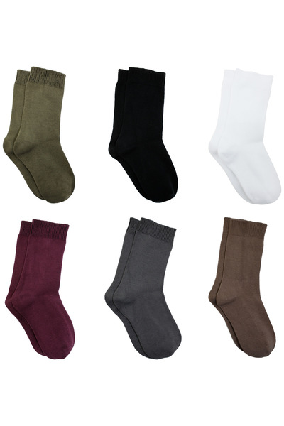 Buluş Organic Комплект от 6 ученически чорапи - момчета - деца - комплект от органични еко продукти