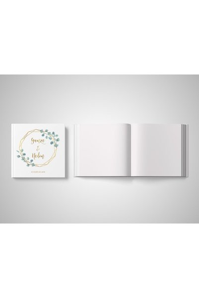 Norm Design زفاف - ضيف خطوبة - تصميم مؤطر لكتاب ذكريات الزوار